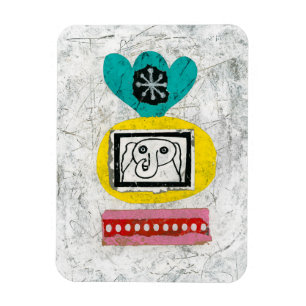 Elephant Is Wired Refrigerator Magnet