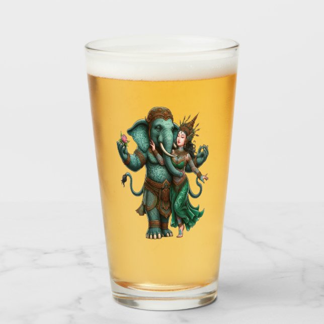 Elephant Jade Glass Tumbler (Front Filled)