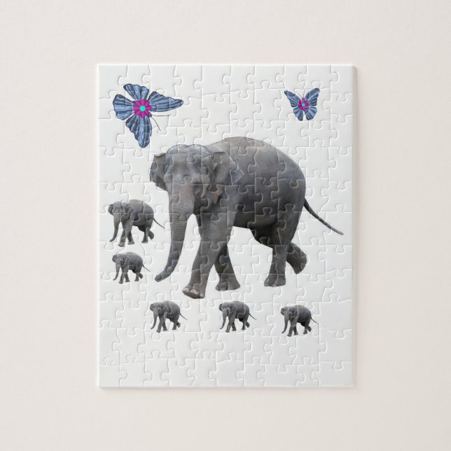 Elephant Jigsaw Puzzle (Vertical)