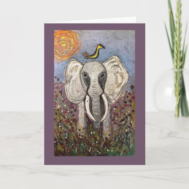 Elephant Joy Ride card (Front)