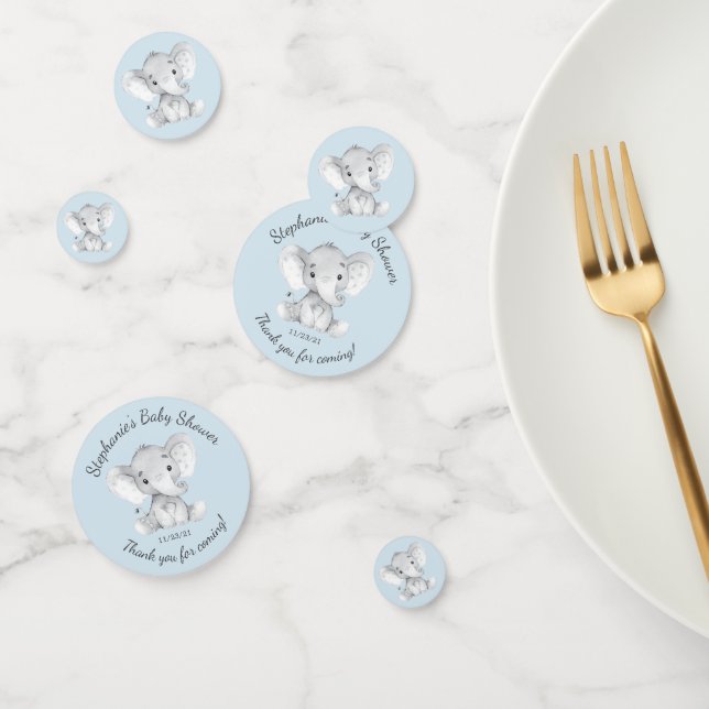 Elephant Jungle Animals Baby Shower  Confetti (Group)