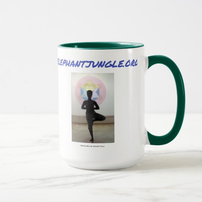 Elephant Jungle Green Mug (Right)