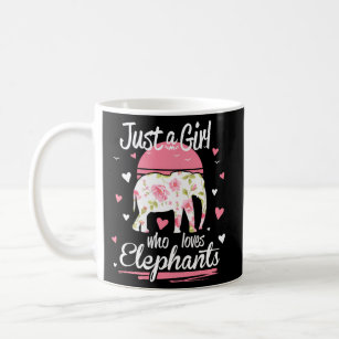 Elephant Just A Who Loves Elephants Coffee Mug