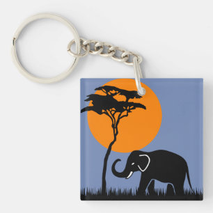 Elephant Key Ring