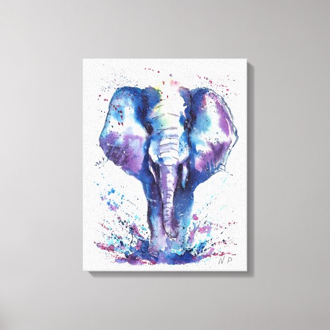 Elephant  Kids art Canvas Print (Front)