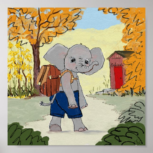 Elephant Kids' Room Decor (Front)