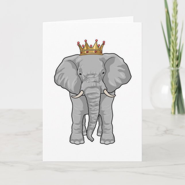 Elephant King Crown Card (Front)