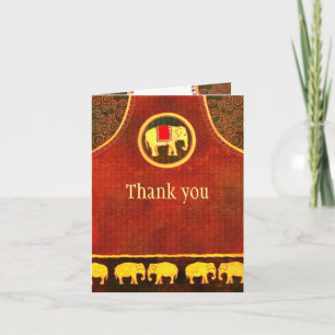 Elephant Kingdom Business Thank You Card
