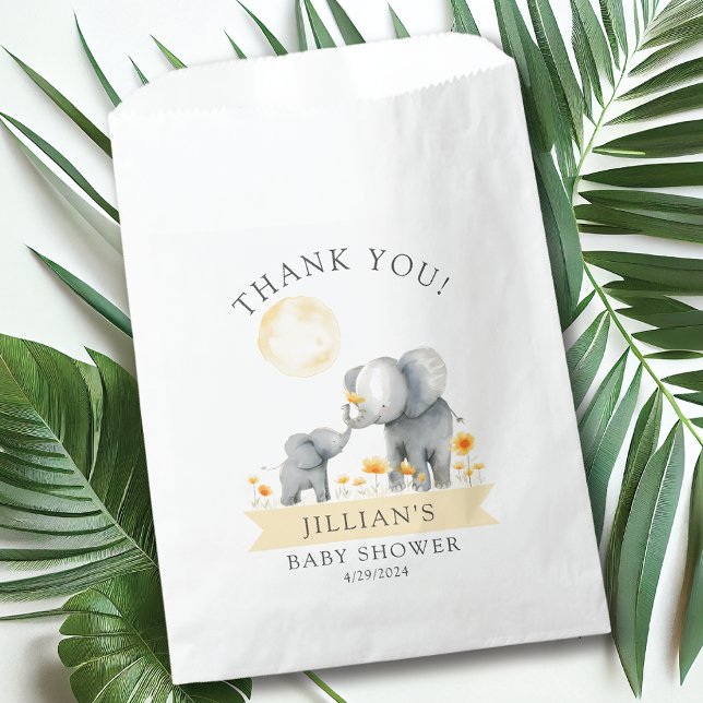 Elephant Kisses Baby Shower Thank You Favour Bags (Creator Uploaded)