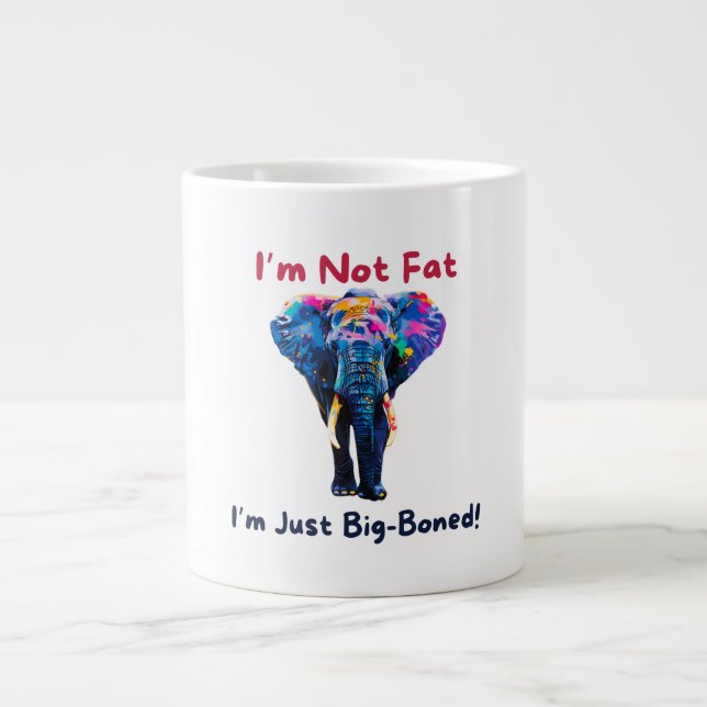 Elephant Large Coffee Mug (Front)