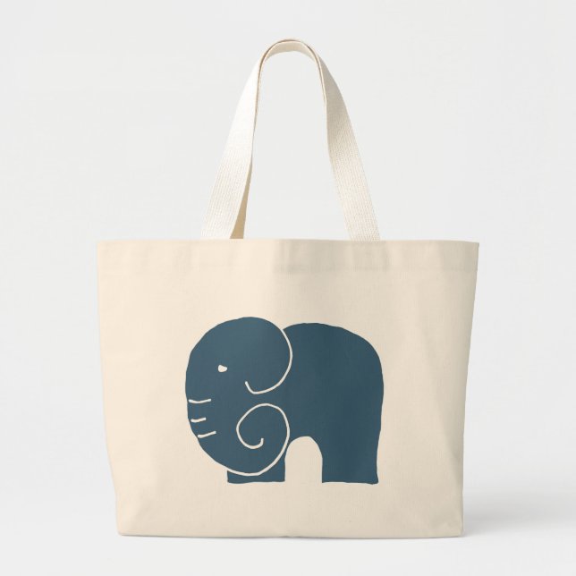 Elephant Life Signature website design Large Tote Bag (Front)