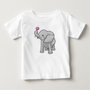 Elephant Lollipop Baby T-Shirt
