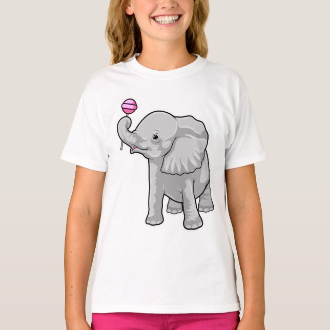 Elephant Lollipop T-Shirt (Front)