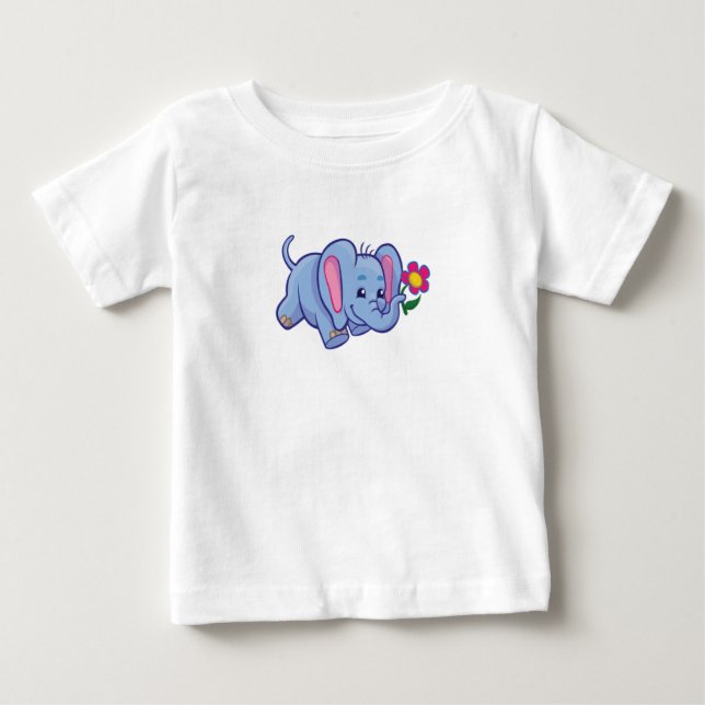 Elephant Love Baby T-Shirt (Front)