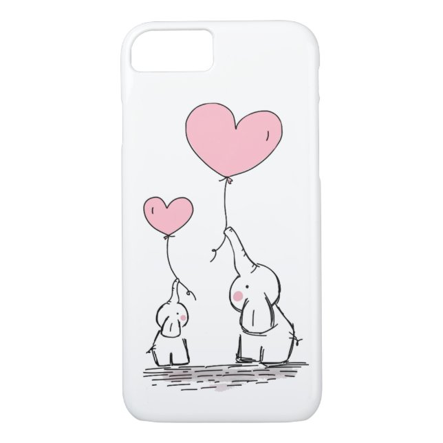 Elephant Love Case-Mate iPhone Case (Back)
