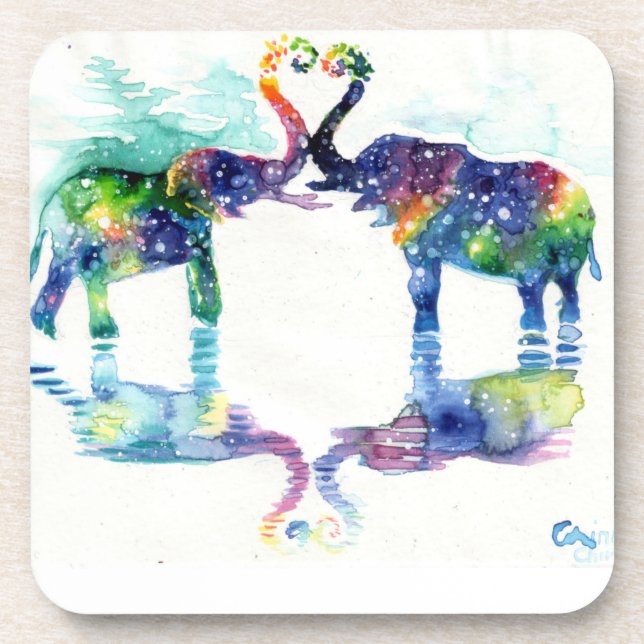 Elephant love coaster (Front)