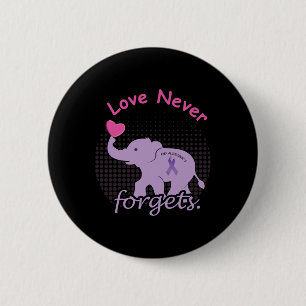 Elephant Love End Heimer End Heimerheimer Heimerhe 6 Cm Round Badge