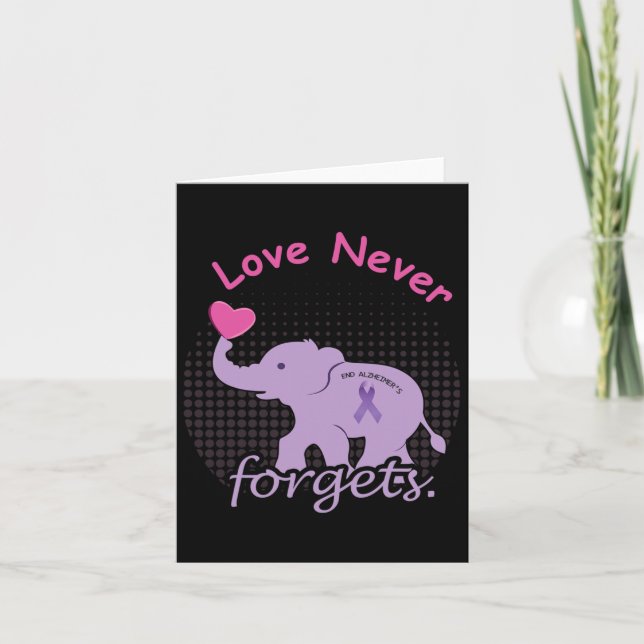 Elephant Love End Heimer End Heimerheimer Heimerhe Card (Front)