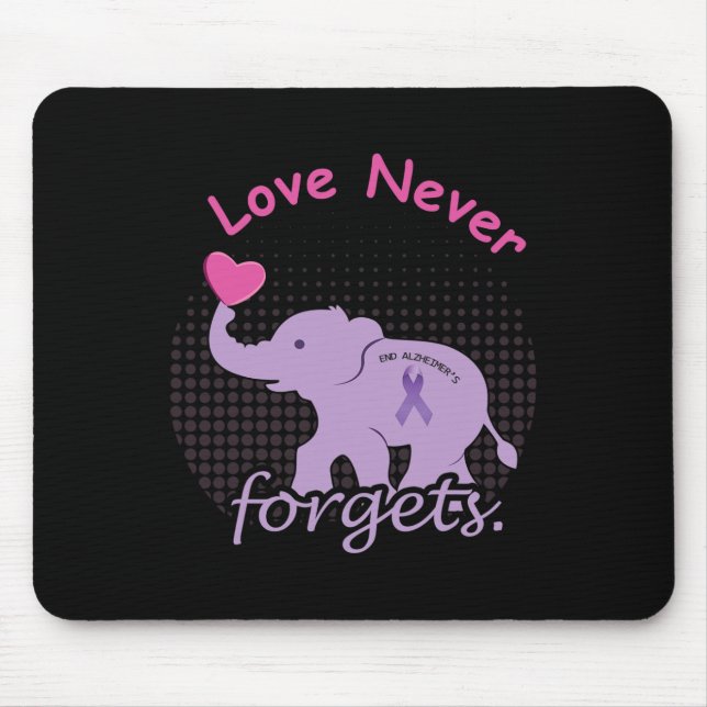Elephant Love End Heimer End Heimerheimer Heimerhe Mouse Mat (Front)