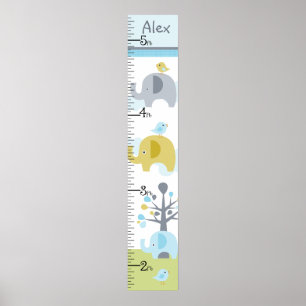 Elephant Love Growth Chart Keep at 8x44!