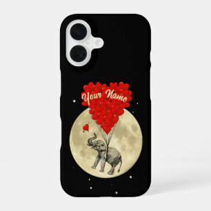 Elephant love heart iPhone 16 case