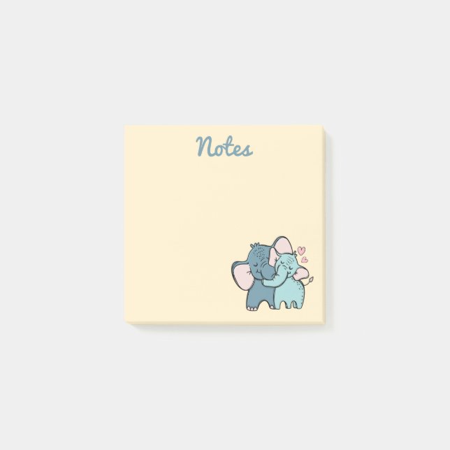 Elephant Love Post-It Notes (Front)
