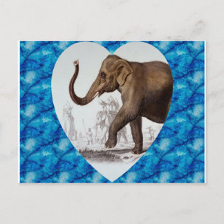 Elephant Love Postcard