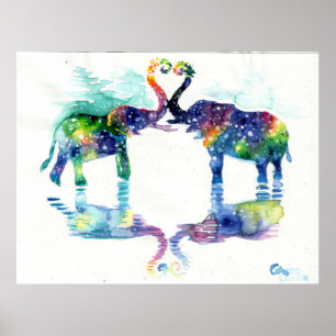 Elephant love poster