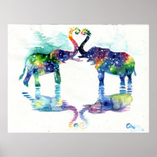 Elephant love poster