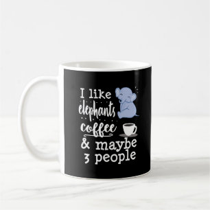 Elephant Lover Funny Gift Coffee Lover Coffee Mug