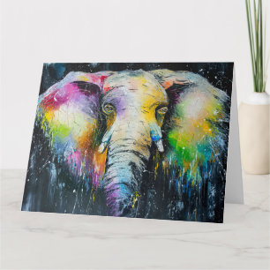 Elephant Lover The Elephant Watercolor Card