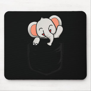 Elephant Lovers Cute Funny Elephant In Cket  Mouse Mat