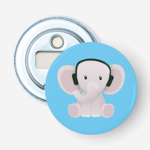 Elephant loves music bottle opener