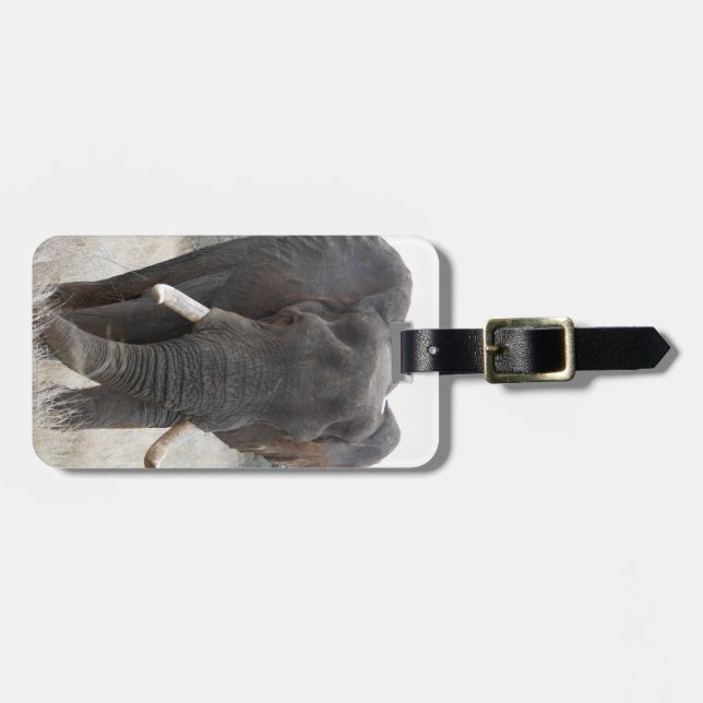 Elephant Luggage Tag (Front Horizontal)