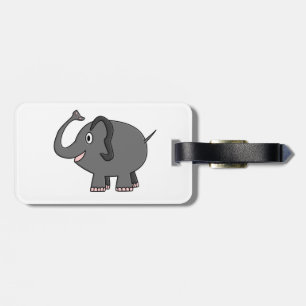 elephant luggage tag