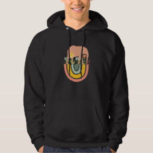 Elephant Mammal African Zoo Animal Cute Rainbow Bo Hoodie