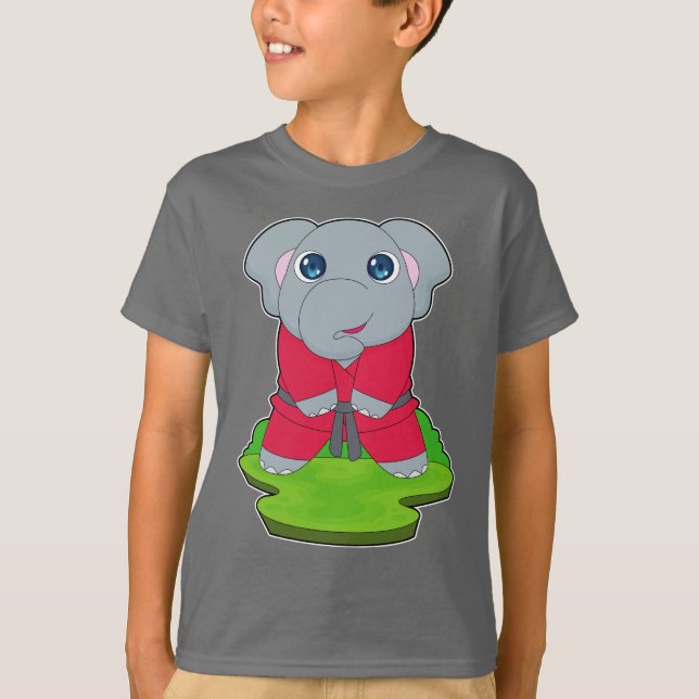Elephant Martial arts Karate T-Shirt (Front)