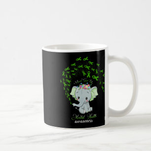 Elephant Mental Health Awareness Gift Warrior Men Coffee Mug