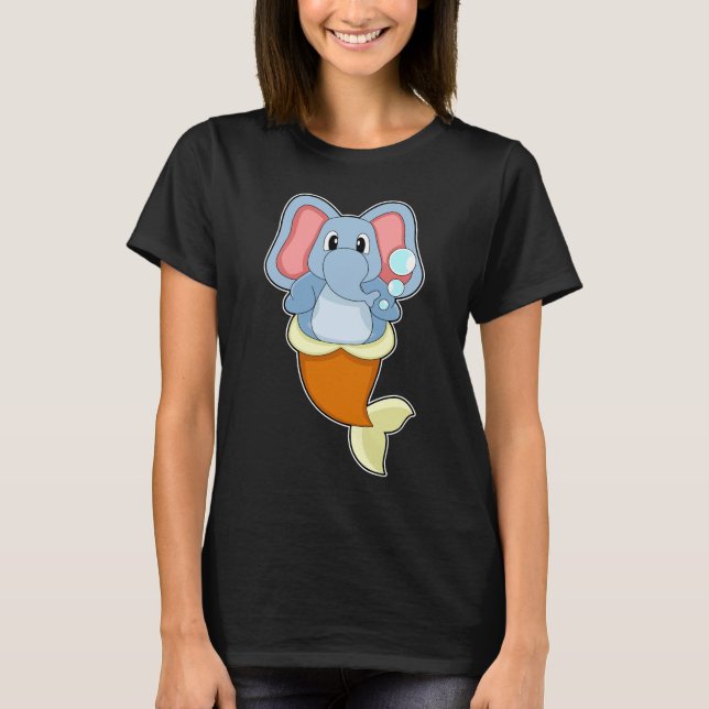 Elephant Mermaid T-Shirt (Front)