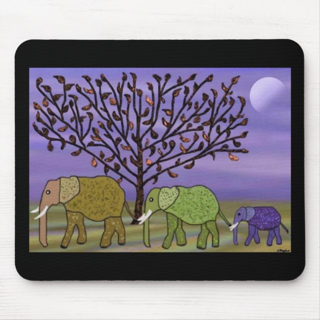 Elephant Moon Mousepad (Front)