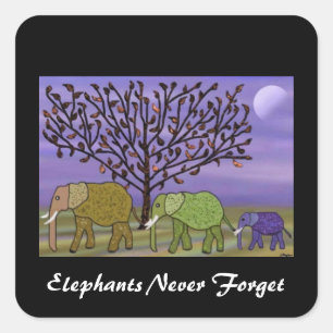 Elephant Moon Stickers