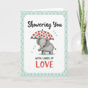 Elephant Mothers Day Shower Card
