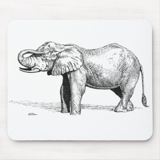 Elephant Mouse Mat (Front)