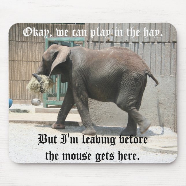 Elephant Mouse Pad (Front)