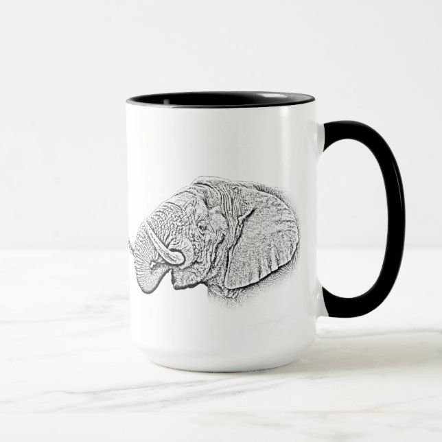 Elephant Mug - Africa Series (Right)
