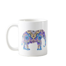 Elephant Mug Kaleidoscope Design