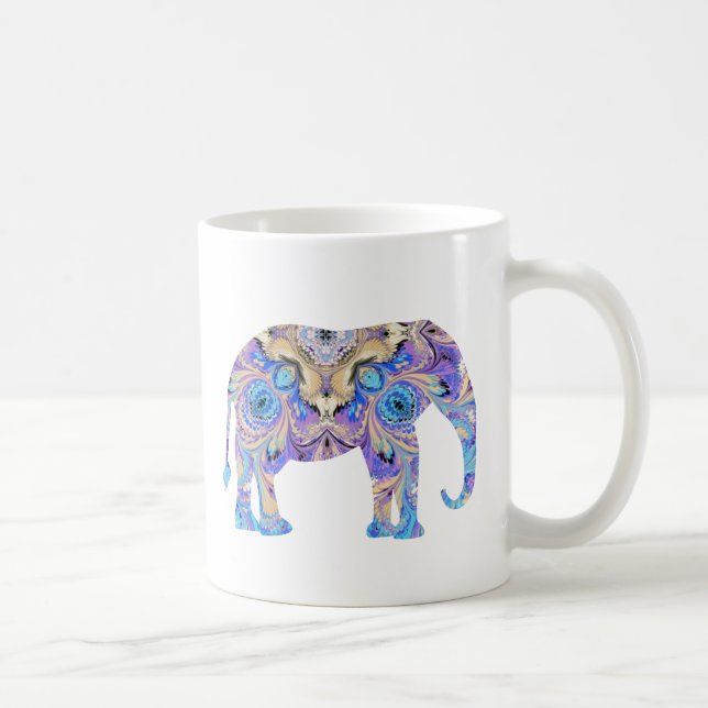 Elephant Mug Kaleidoscope Design (Right)