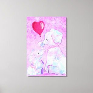 Elephant Mum and Baby - Love Canvas Print