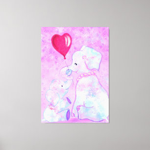 Elephant Mum and Baby - Love Canvas Print