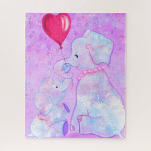 Elephant Mum and Baby - Mother's Day Jigsaw Puzzle